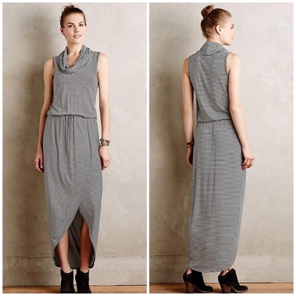 coast black and white maxi dress